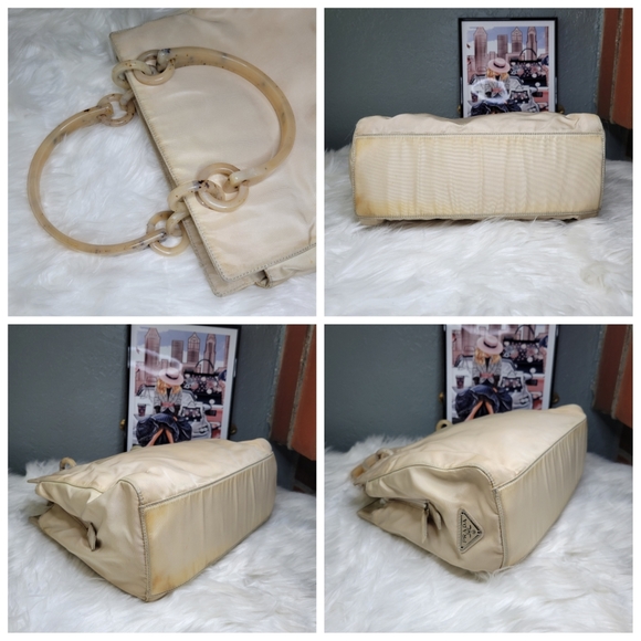 PRADA Nylon Tessuto Beige Handbag - Picture 6 of 9